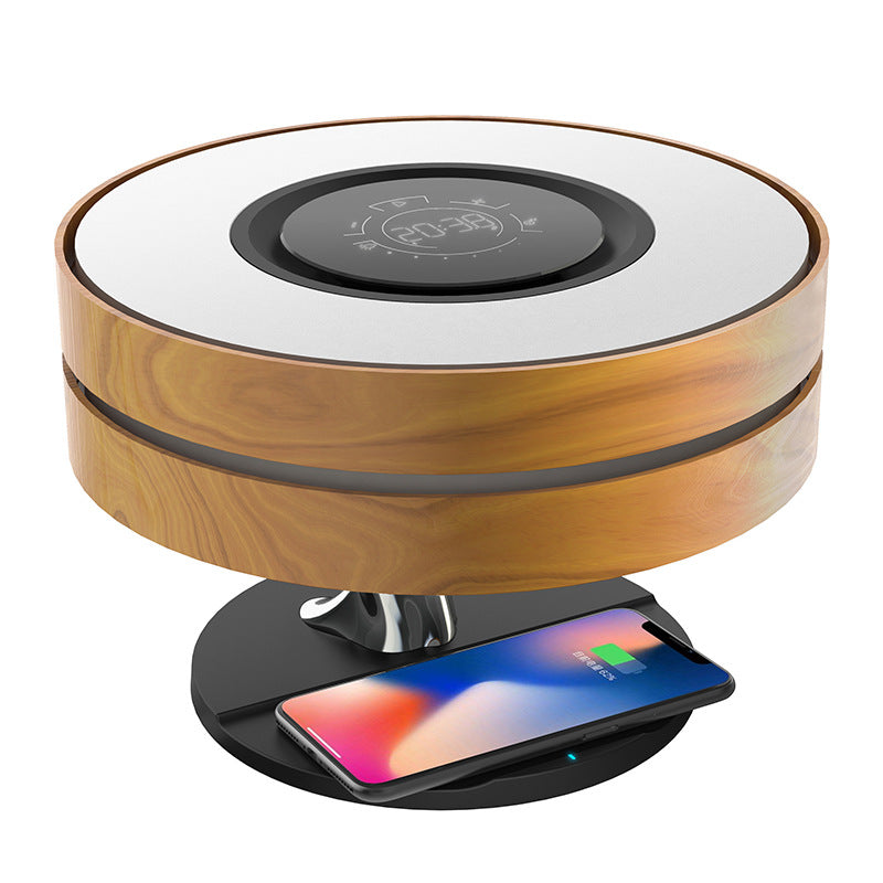 The Bedside Glow: Wireless Charging Speaker Night Light