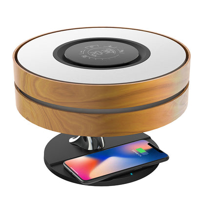 The Bedside Glow: Wireless Charging Speaker Night Light
