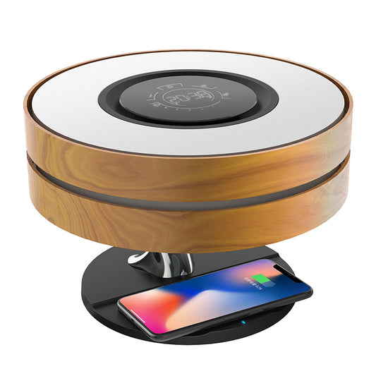 The Bedside Glow: Wireless Charging Speaker Night Light