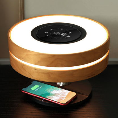 The Bedside Glow: Wireless Charging Speaker Night Light