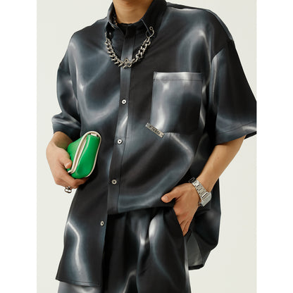 Tie-Dye Chain Design Handsome Casual Fashion Suit