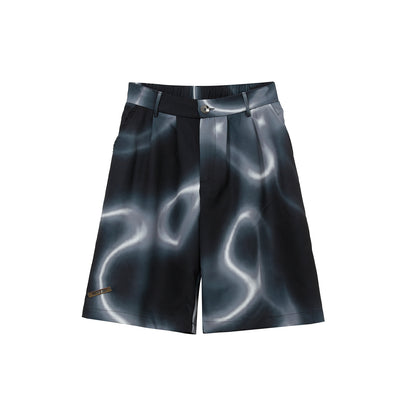 Tie-Dye Chain Design Handsome Casual Fashion Suit