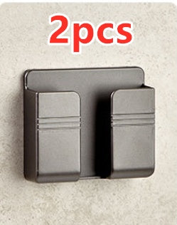 Punch-Free Wall-Mount Phone Charging Station | Adhesive Storage Box & Cable Organizer