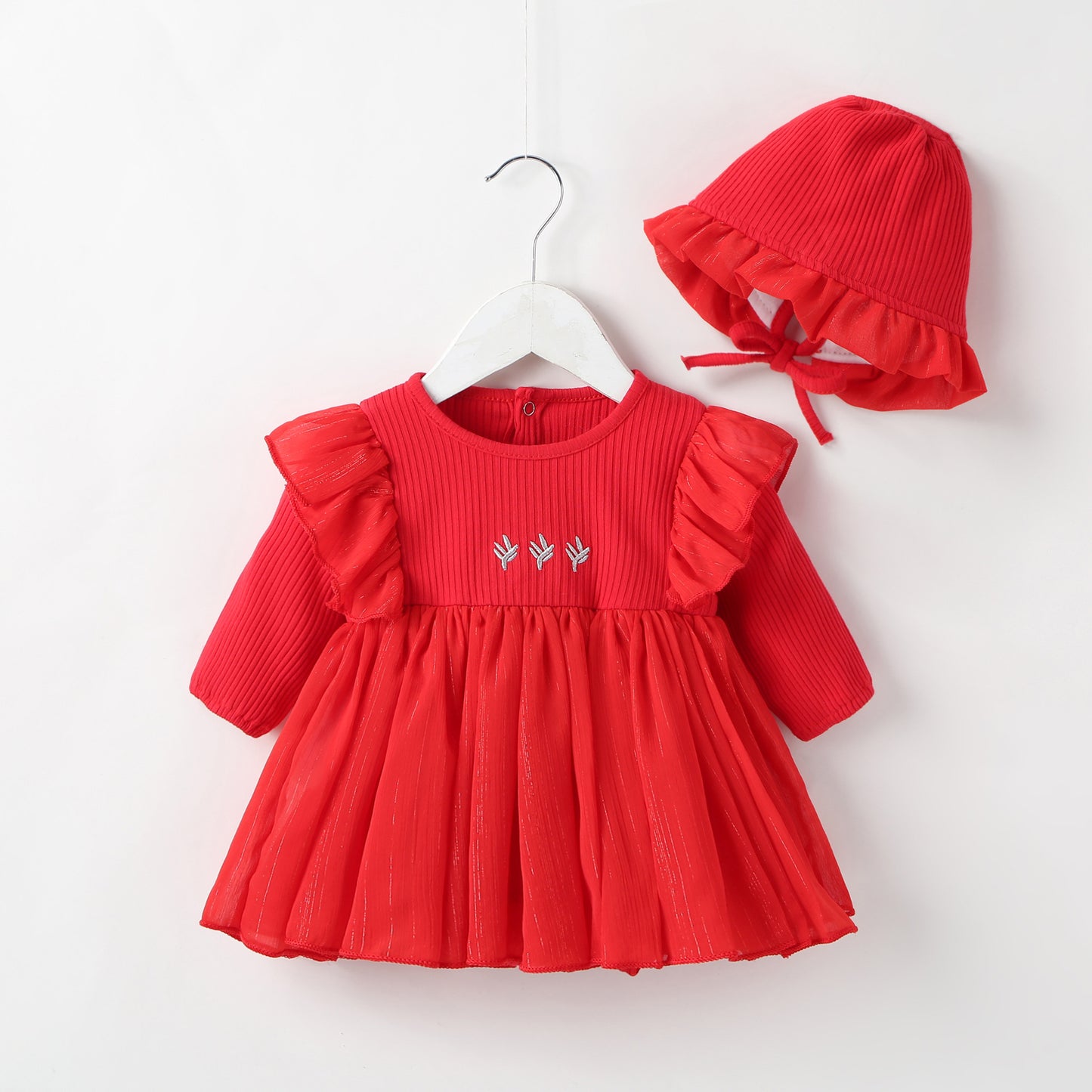 The Holiday Red: Baby Princess Red Holiday Dress