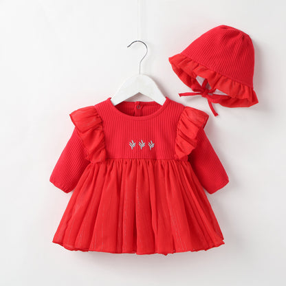 The Holiday Red: Baby Princess Red Holiday Dress