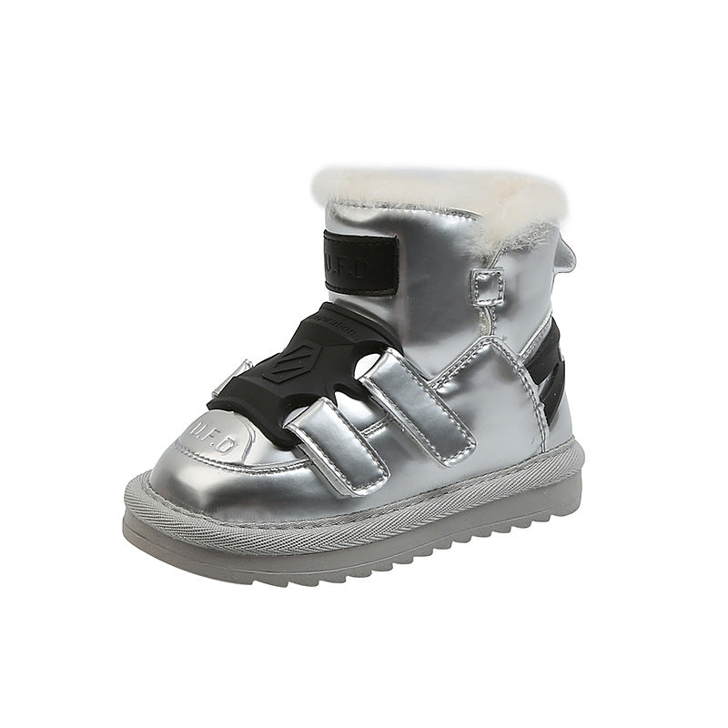The Mirror Guard: Waterproof Wool-Lined Mirror Snow Boots