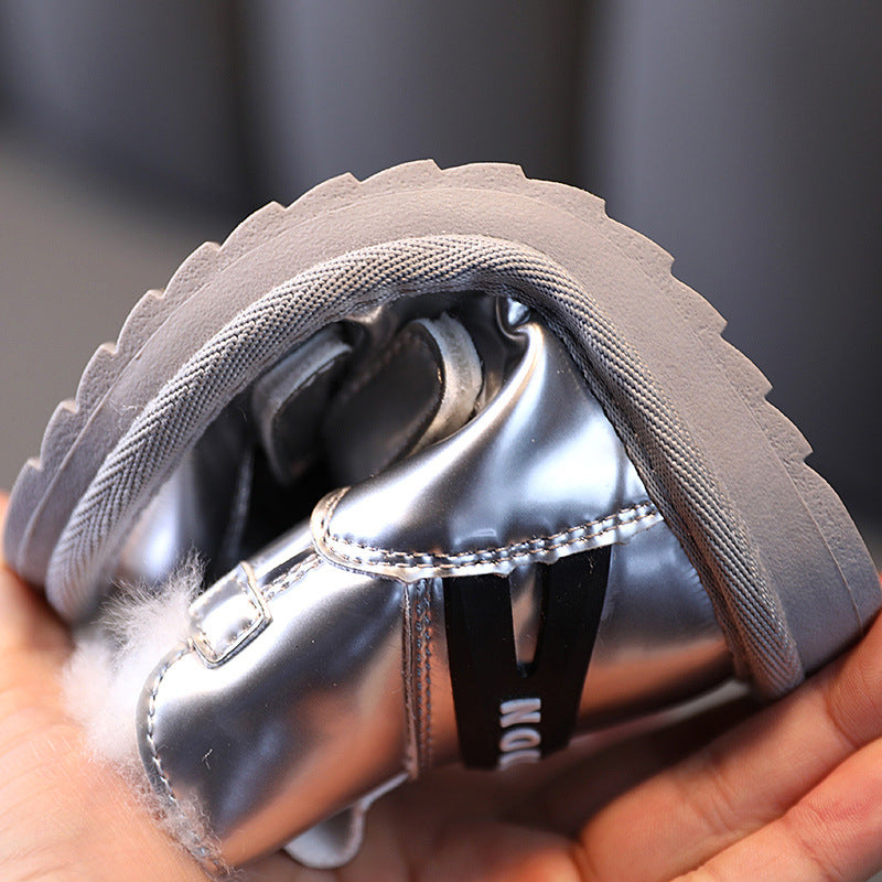 The Mirror Guard: Waterproof Wool-Lined Mirror Snow Boots