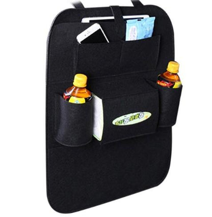 Multi-Pocket Auto Seat Back Organizer | Car Storage Bag for Headrest & Console