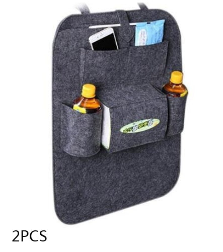 Multi-Pocket Auto Seat Back Organizer | Car Storage Bag for Headrest & Console