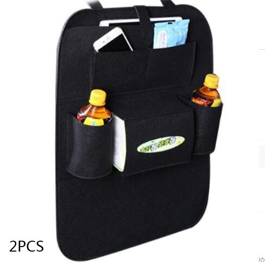 Multi-Pocket Auto Seat Back Organizer | Car Storage Bag for Headrest & Console