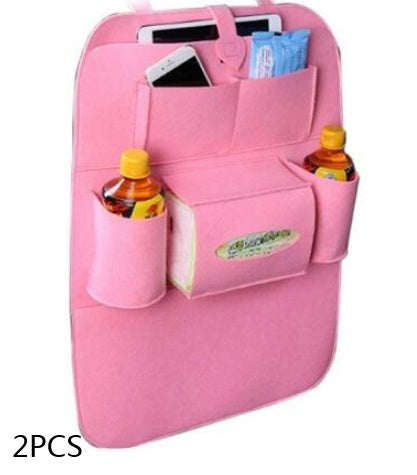 Multi-Pocket Auto Seat Back Organizer | Car Storage Bag for Headrest & Console