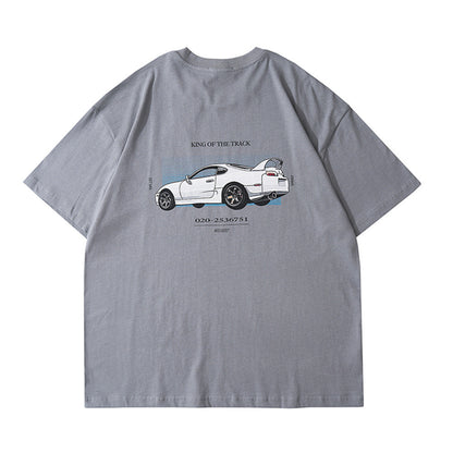 Cartoon Car Print Short-sleeved T-shirt Men