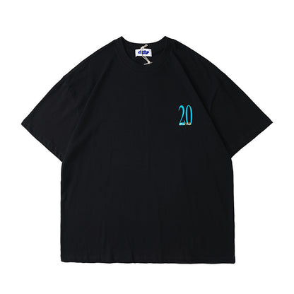 Cartoon Car Print Short-sleeved T-shirt Men