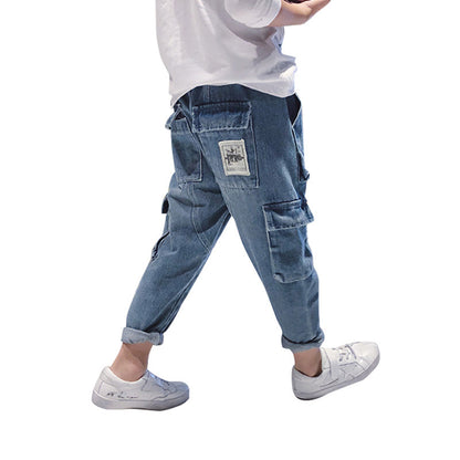 Big Kids Loose Harem Trousers Plus Fleece Padded Overalls Bohemian Warmth