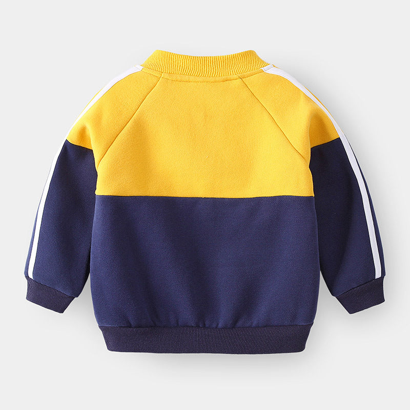 The Varsity Mascot: Cute Boy’s Baseball Uniform Jacket