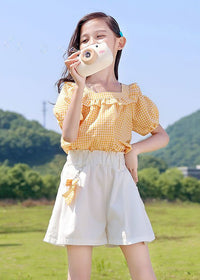 Yellow Plaid Set