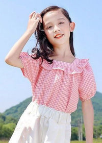 Pink Plaid Top