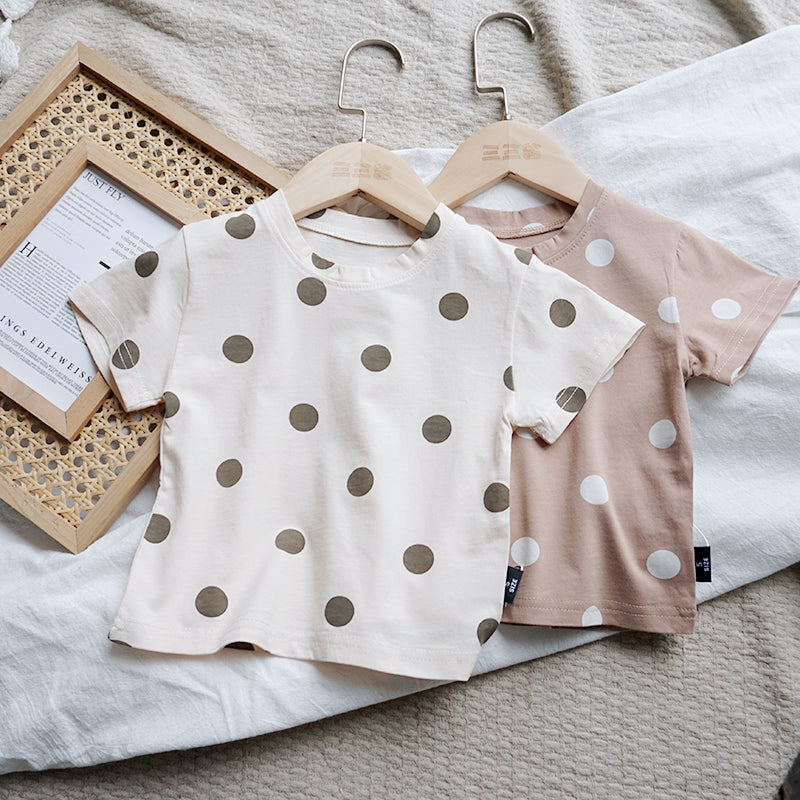 The Polka Dot Top: Baby Cotton Dot Summer T-Shirt