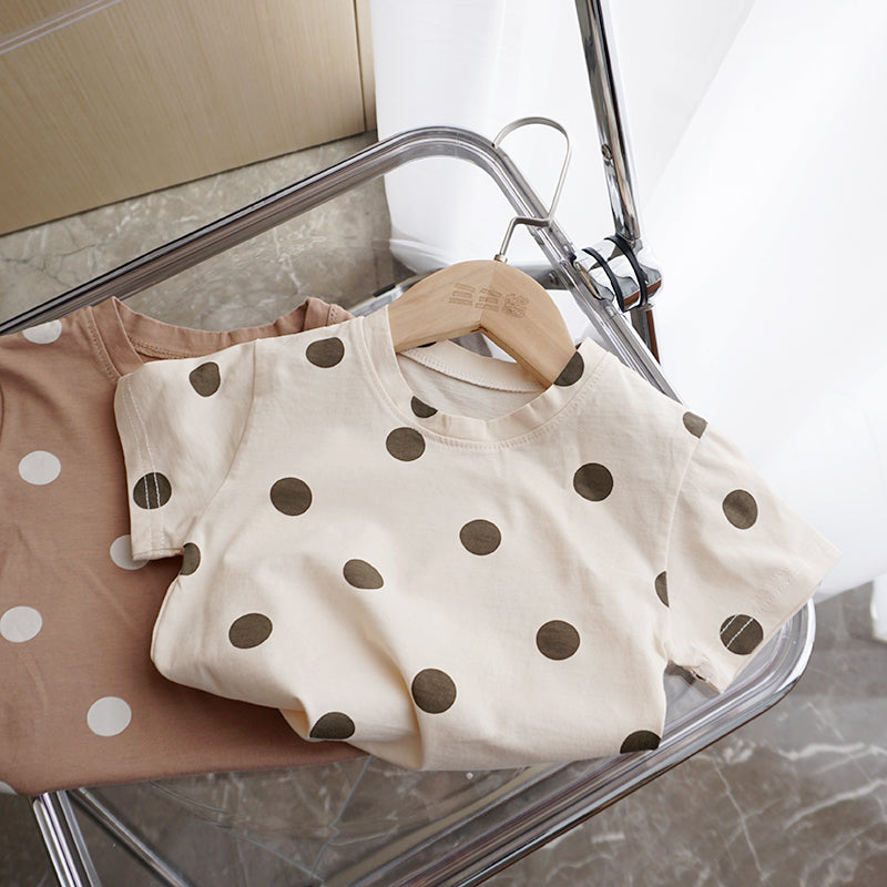 The Polka Dot Top: Baby Cotton Dot Summer T-Shirt