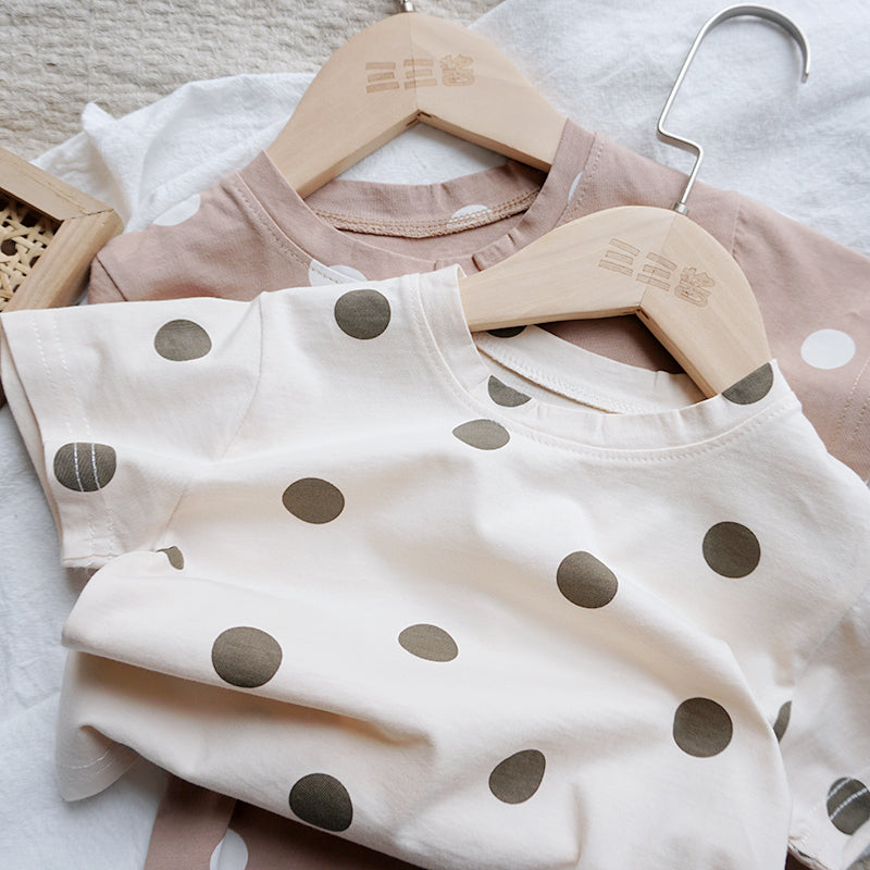 The Polka Dot Top: Baby Cotton Dot Summer T-Shirt