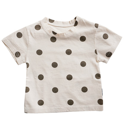 The Polka Dot Top: Baby Cotton Dot Summer T-Shirt
