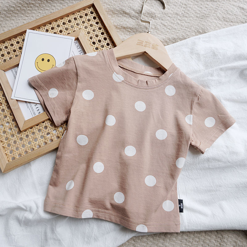 The Polka Dot Top: Baby Cotton Dot Summer T-Shirt