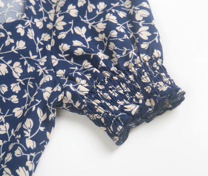 Printed short sleeve dress