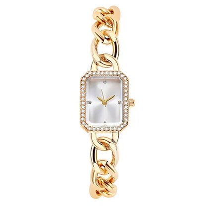 Luxury Classic Style Rectangular Women's Quartz Watch