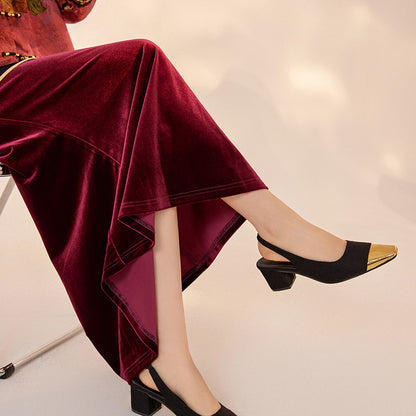 Early Autumn National Style New Fashion Advanced Long Skirt