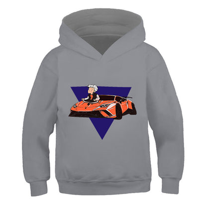 Neo-Anime Graphic Hooded Seasonal Sweater
