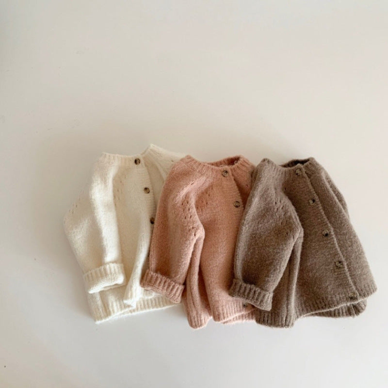 Pure Wool Artisan Knitted Cardigan