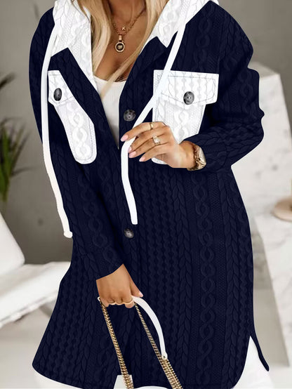 Fashion New Hooded Coat Women's Clothing