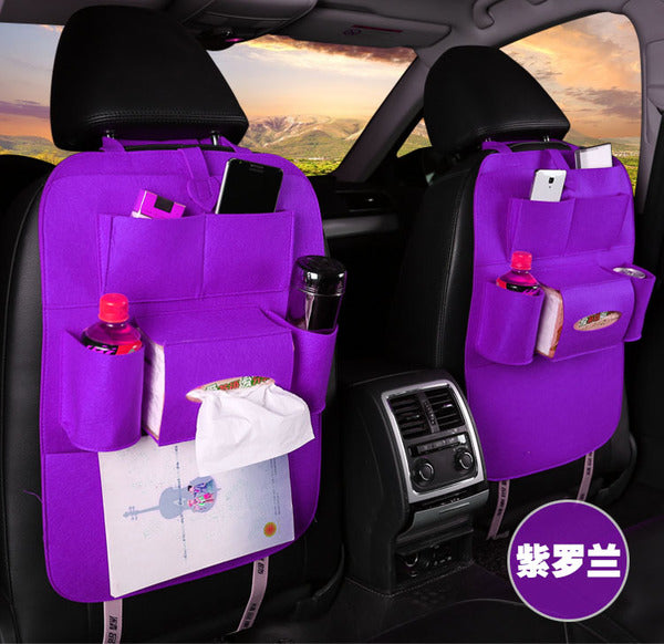 Multi-Pocket Auto Seat Back Organizer | Car Storage Bag for Headrest & Console