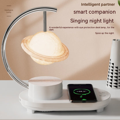 Smart Wireless Charging 10W Bluetooth Speaker Multi-function Small Night Lamp