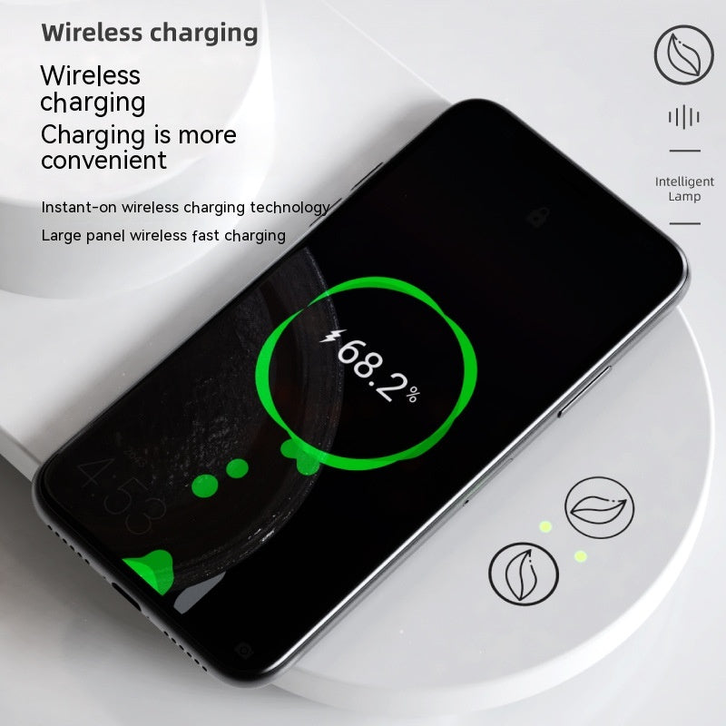 Smart Wireless Charging 10W Bluetooth Speaker Multi-function Small Night Lamp