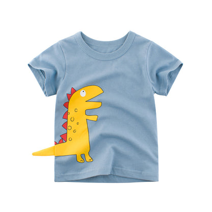 The Jurassic Graphic: Dinosaur-Themed Signature Kids T-Shirt