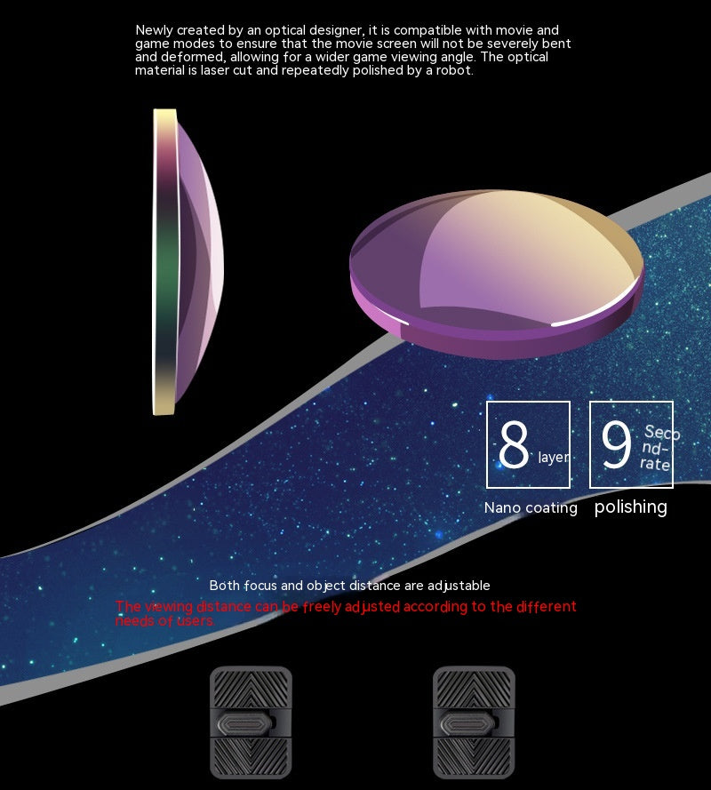 VRPhone 3D: Phone 3D VR Glasses Head-Mounted Virtual Reality Headset