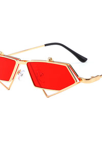 Gold frame red