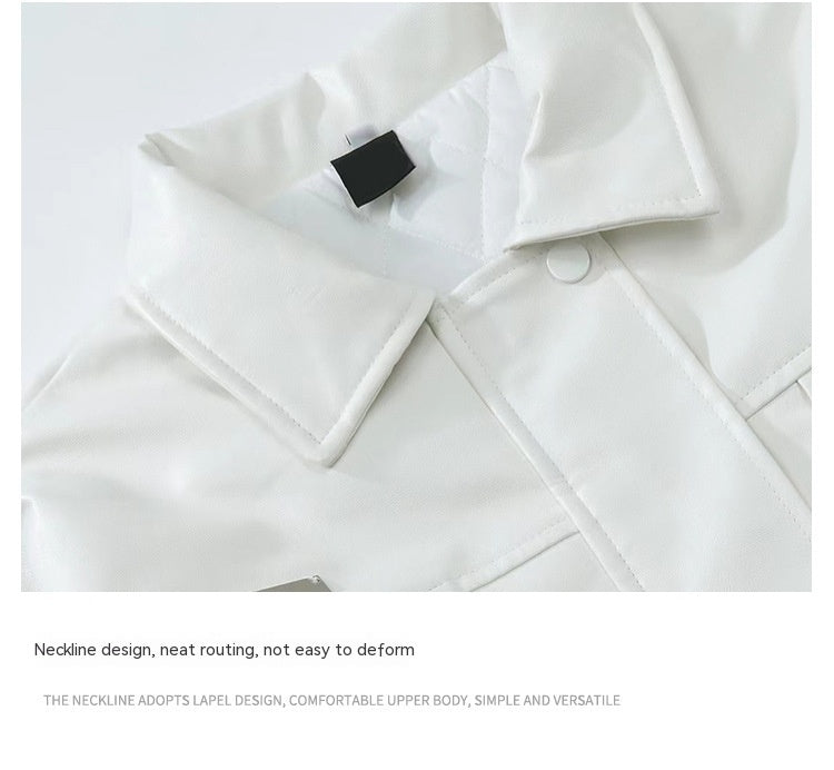 High Street Hot Sale PU Leather Jacket Coat Streetwise Luxury