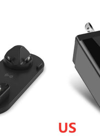 Black and US adapter