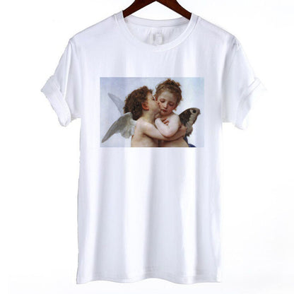 Adam and Eve crewneck T-shirt