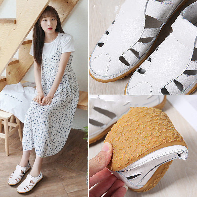 Artisan Lattice: Fashionable Hollow-Out Designer Sandals
