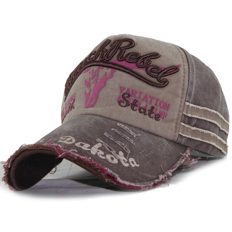 Heritage Fade: Washed Full-Signature Baseball Cap