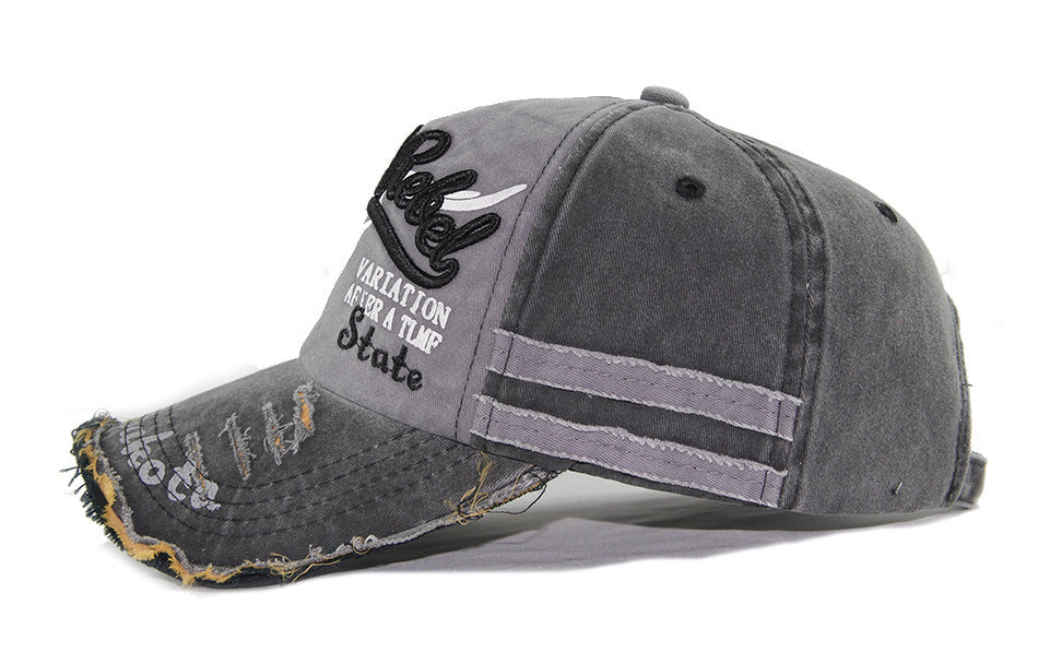 Heritage Fade: Washed Full-Signature Baseball Cap