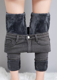 Gray Velvet Trousers