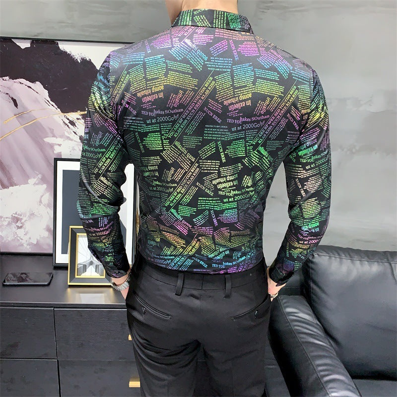 New Arrival Mens Long-Sleeve Casual Shirt Refined Simplicity