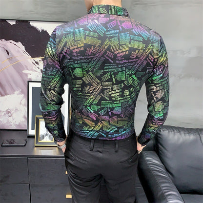 New Arrival Mens Long-Sleeve Casual Shirt Refined Simplicity