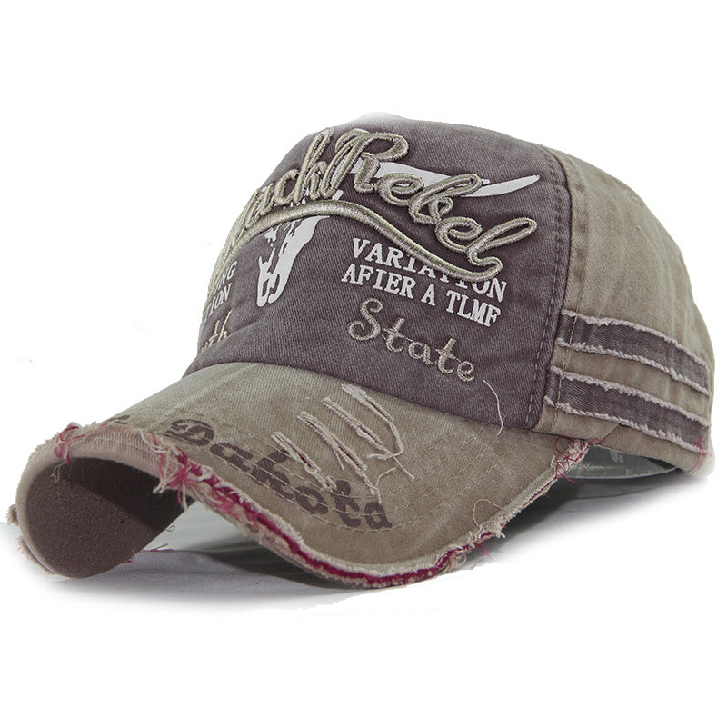 Heritage Fade: Washed Full-Signature Baseball Cap