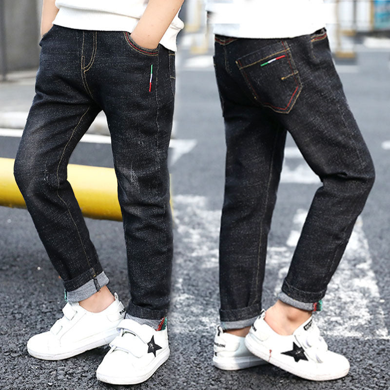 Boys Denim Trousers New Style Big Children Spring Autumn Trousers Timeless Play