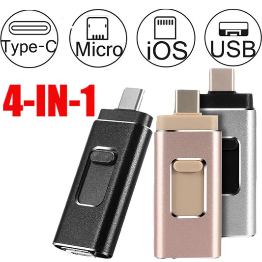 OmniKey™ 4-in-1: Universal Type-C & USB Flash Storage Stick